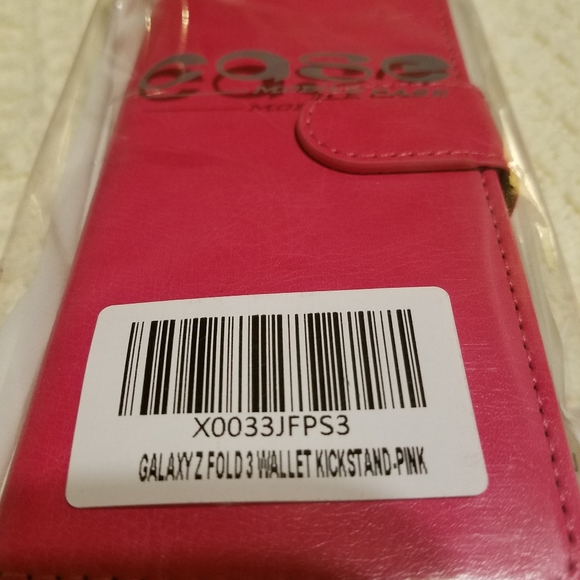 ❤️🎊Host Pick🎊❤️Pink Samsung Galaxy Z Fold3 Case, Wallet Pouch Cover Kickstand - Picture 6 of 12